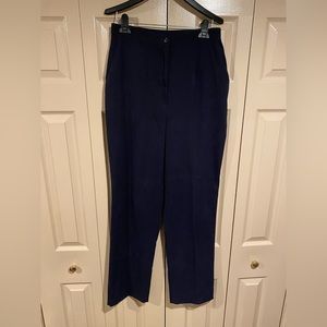 Haggar Tall Navy Striped Suit Pants